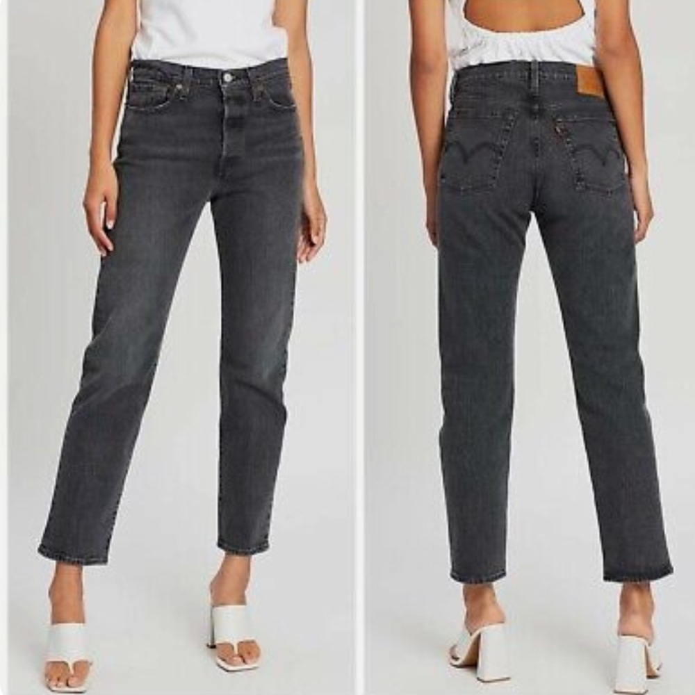 Levi’s Premium Wedgie Straight Leg High Rise Jeans Black Size 29 Women’s